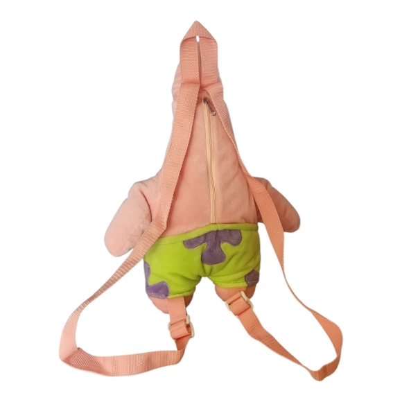 Nickelodeon Patrick Star Plush Backpack | Spongebob Squarepants Character Bag - Picture 2 of 10